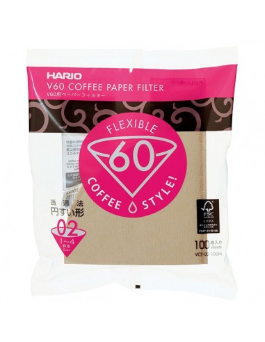 #4762 hario V60-02 hnedé papierové filtre